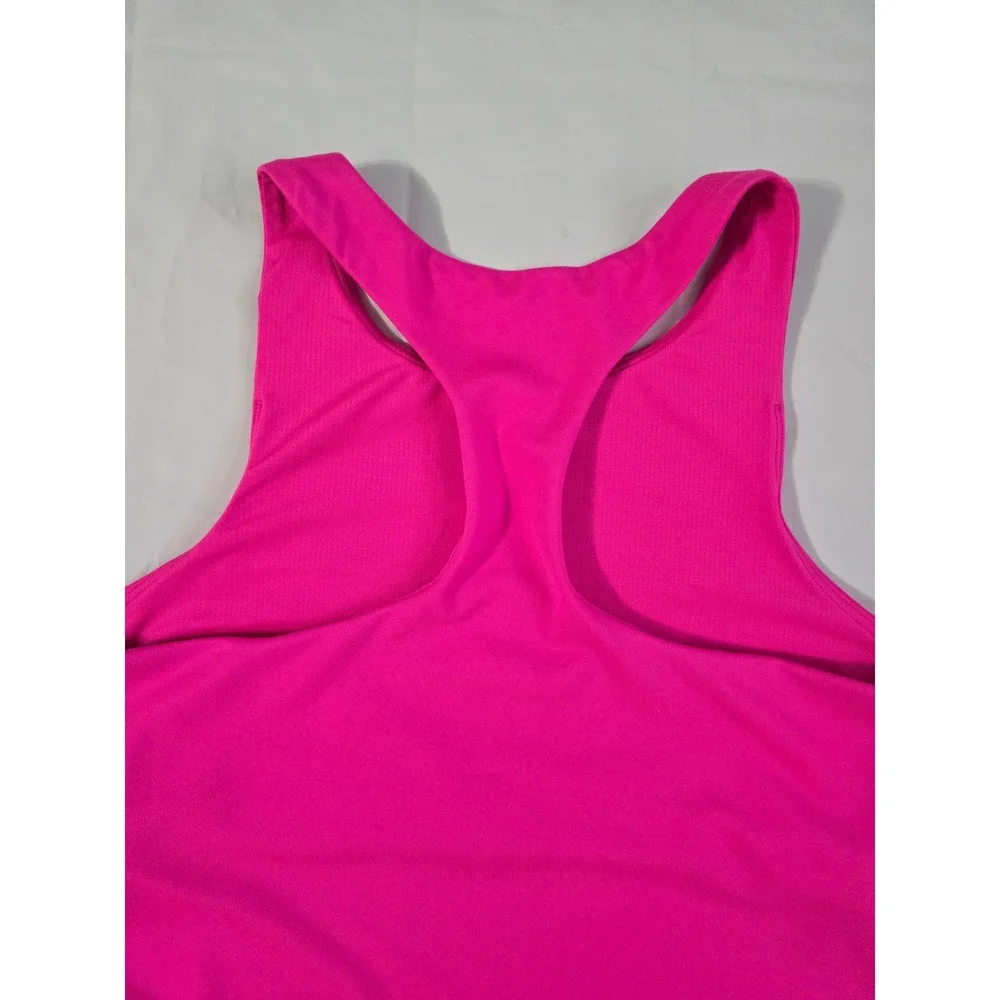 Under Armour Girls Pink Motion Crop Tank Top Racerback Fitted YXL 1379983 NWT